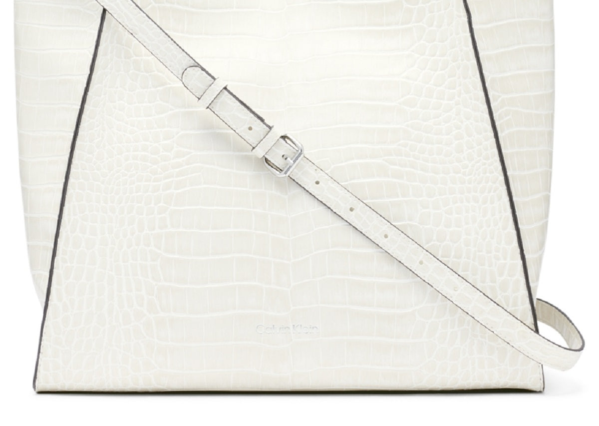 Calvin Klein Garnet Bolsa Conversível Feminina Branca Tamanho Regular