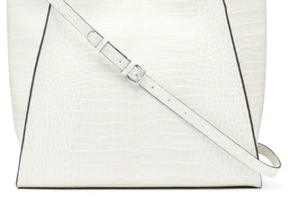 Calvin Klein Garnet Bolsa Conversível Feminina Branca Tamanho Regular