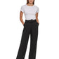 Calça Calvin Klein Feminina Cintura Alta com Cinto Ponte Preta Tamanho X-G