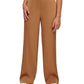 Calça Calvin Klein Feminina Cetim Perna Larga Marrom Tamanho XS