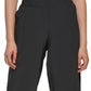 Calça cropped feminina Calvin Klein Wide Leg Preta Tamanho Médio