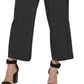 Calça cropped feminina Calvin Klein Wide Leg Preta Tamanho Médio