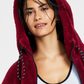 Jaqueta Sherpa com Capuz Calvin Klein Performance Feminina Vermelha Tamanho P