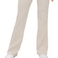 Calça flare feminina Calvin Klein cintura alta com cordão, bege, tamanho grande