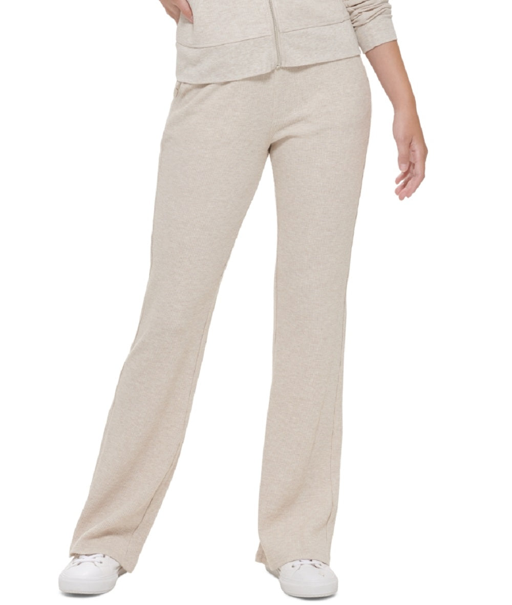 Calvin Klein Performance Moletom com capuz térmico feminino com zíper bege tamanho M