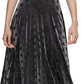 Vestido midi de veludo Calvin Klein feminino, preto, tamanho 12