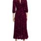 Vestido Calvin Klein Feminino Veludo Alto Baixo A Linha Vermelho Tamanho XX-G