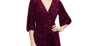 Vestido Calvin Klein Feminino Veludo Alto Baixo A Linha Vermelho Tamanho XX-G