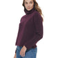 Suéter Calvin Klein Feminino Manga Longa Tricô Roxo Tamanho Médio