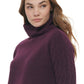 Suéter Calvin Klein Feminino Manga Longa Tricô Roxo Tamanho Médio