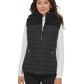 Colete Puffer Calvin Klein Feminino Sherpa Trim Preto Tamanho Grande