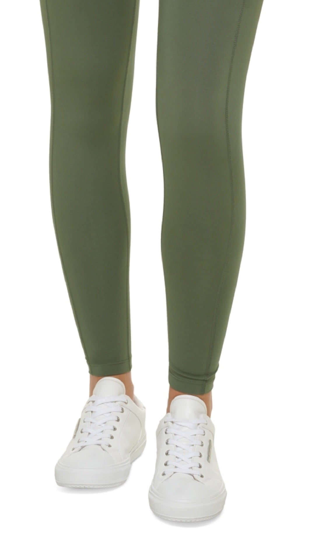Calça legging Calvin Klein feminina com bolso lateral 7/8 verde tamanho grande