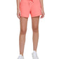 Calvin Klein Shorts Feminino Cintura Alta Canelada Laranja