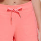 Calvin Klein Shorts Feminino Cintura Alta Canelada Laranja