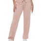 Calça Calvin Klein Feminina de Veludo com Perna Larga Rosa Tamanho X-G