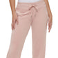 Calça Calvin Klein Feminina de Veludo com Perna Larga Rosa Tamanho X-G