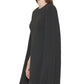 Vestido tubinho Calvin Klein feminino com mangas longas, preto, tamanho 10