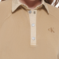Calvin Klein Polo Moletom Feminino de Algodão Marrom Tamanho P