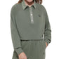 Calvin Klein Polo Moletom Feminino de Algodão Verde Tamanho Médio