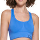 Sutiã esportivo feminino Calvin Klein Racerback azul tamanho GG