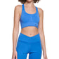 Sutiã esportivo feminino Calvin Klein Racerback azul tamanho GG
