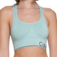 Sutiã esportivo feminino Calvin Klein Impact Racerback verde tamanho P