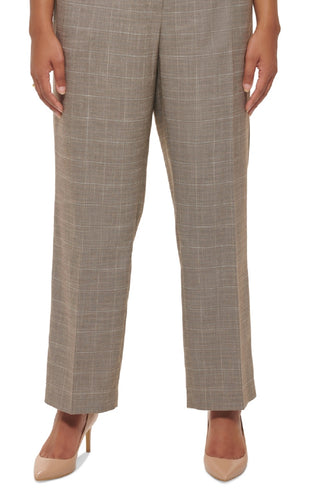 Calça Calvin Klein Feminina Cintura Média Modern Fit Marrom Tamanho 18W