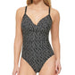 Calvin Klein Maiô Feminino com Controle de Barriga e Frente Torcida Preto Tamanho 4