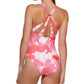 Calvin Klein Maiô Feminino Tie Dye com Tiras nas Costas Rosa Tamanho 8