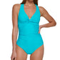 Calvin Klein Maiô Feminino com Decote Profundo e Alças nas Costas Azul Tamanho 8