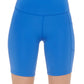 Calvin Klein Shorts Feminino Cintura Alta Bolso Lateral Ciclismo Azul Tamanho Grande