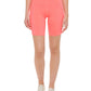Calvin Klein Shorts Feminino Cintura Alta Bolso Lateral Ciclismo Laranja Tamanho Grande