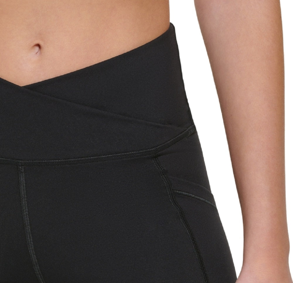 Calvin Klein Shorts Feminino Cós Cruzado Preto Tamanho Grande