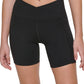 Calvin Klein Shorts Feminino Cós Cruzado Preto Tamanho Grande