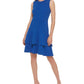 Vestido Calvin Klein Feminino Azul Tamanho 12 Petite