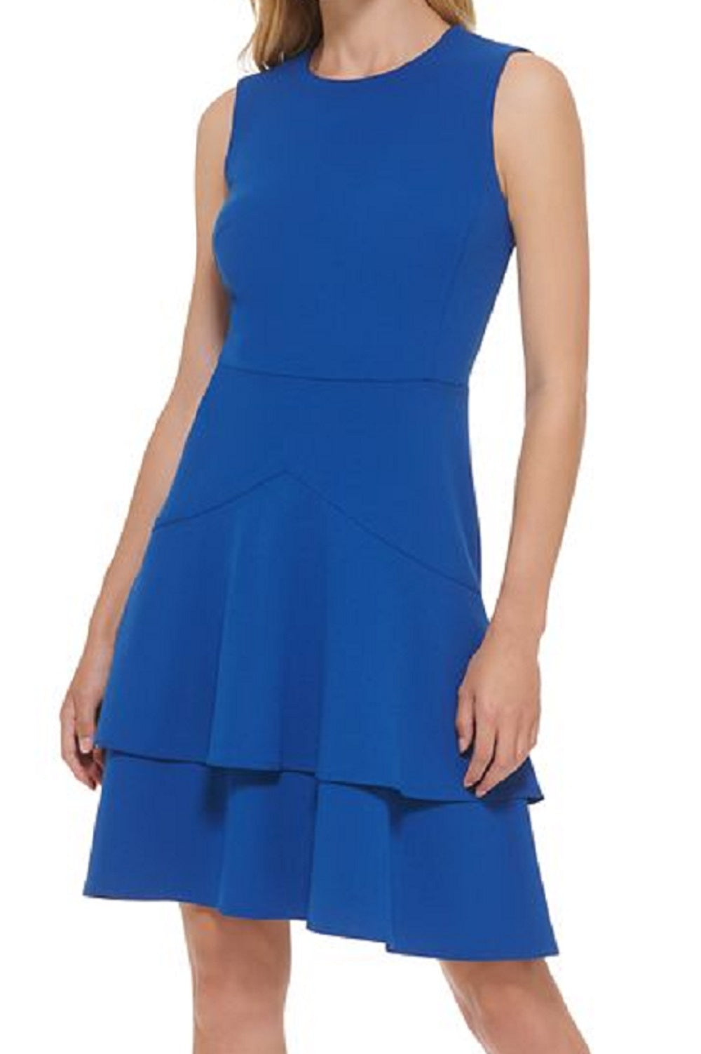 Vestido Calvin Klein Feminino Azul Tamanho 12 Petite