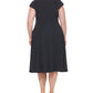 Vestido Calvin Klein Feminino Manga Curta Azul Tamanho 18W