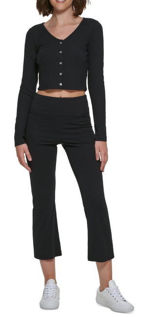 Cardigan Slim Fit Feminino Calvin Klein Preto Tamanho X-G