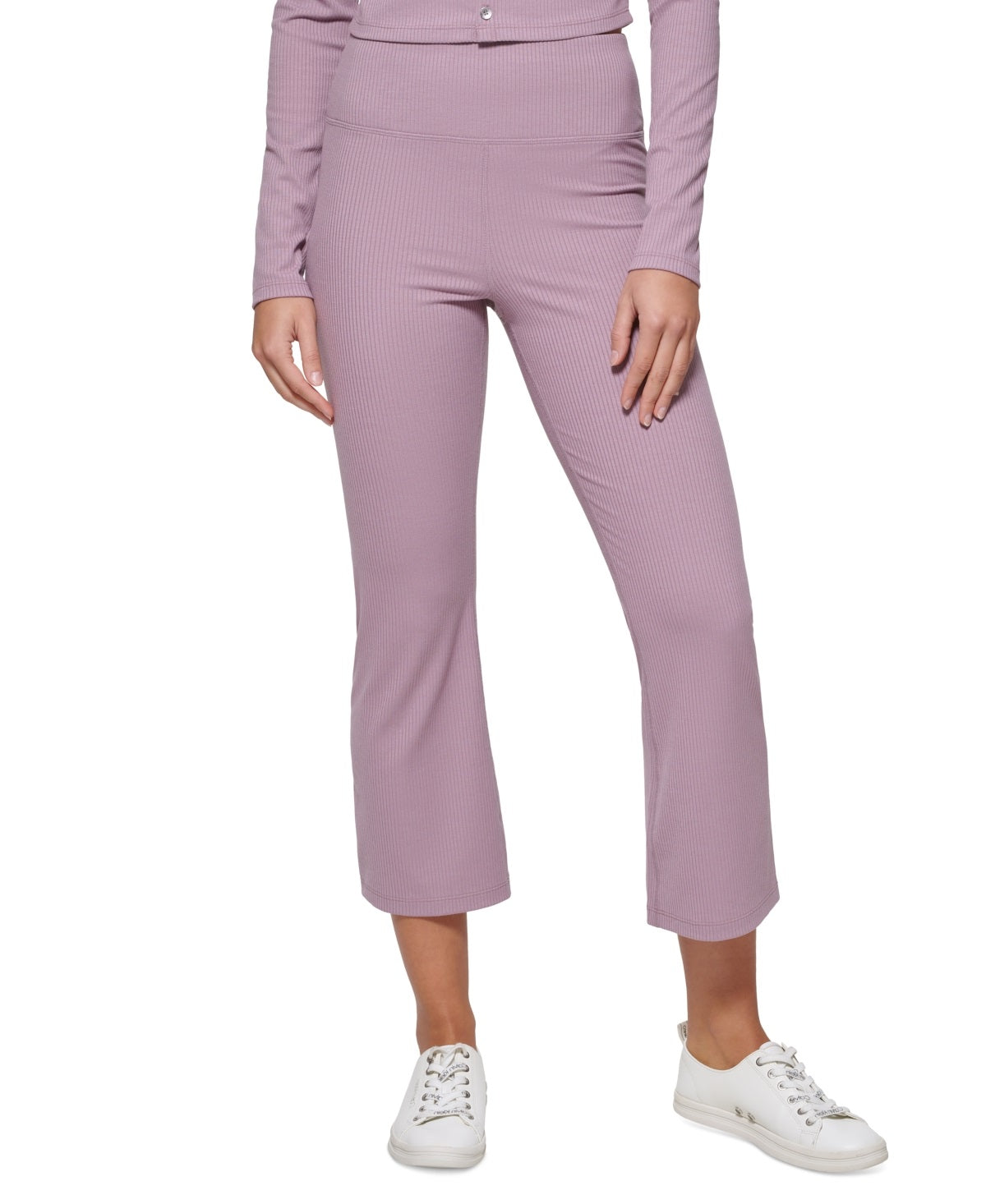 Calça Calvin Klein Feminina Cintura Alta Comprimento Tornozelo Marrom Tamanho X-G