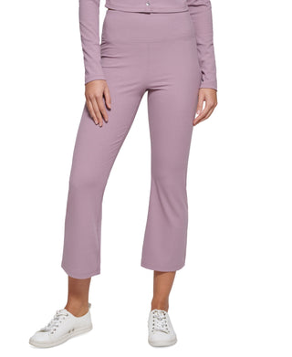 Calça Calvin Klein Feminina Cintura Alta Comprimento Tornozelo Marrom Tamanho X-G