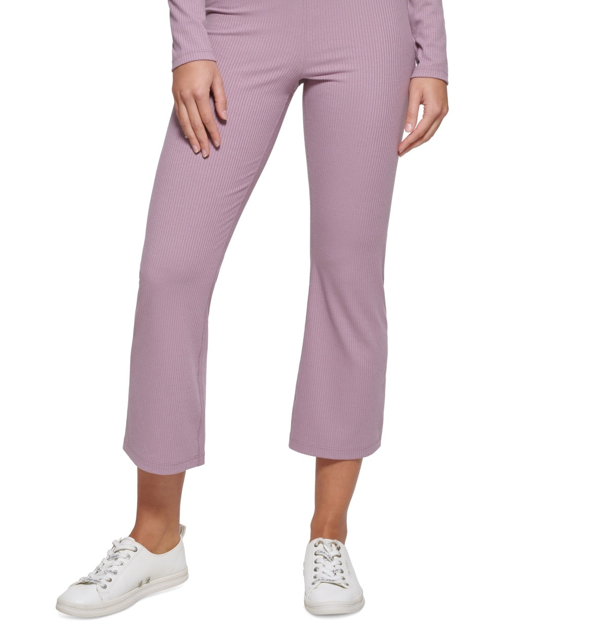 Calça Calvin Klein Feminina Cintura Alta Comprimento Tornozelo Rosa Tamanho Grande