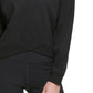 Blusa Calvin Klein Feminina com Barra Cruzada e Manga Longa Preta Tamanho XS