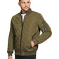 Jaqueta de beisebol acolchoada masculina Calvin Klein, verde, tamanho grande