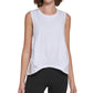 Calvin Klein Feminino Algodão Cinched Cano Alto Baixo Branco Tamanho Médio