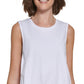 Calvin Klein Feminino Algodão Cinched Cano Alto Baixo Branco Tamanho Médio