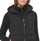 Calvin Klein Colete Feminino com Capuz e Zíper Frontal, Preto, Tamanho Grande