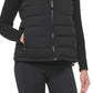 Calvin Klein Colete Feminino com Capuz e Zíper Frontal, Preto, Tamanho Grande