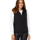 Calvin Klein Colete Feminino com Capuz e Zíper Frontal, Preto, Tamanho P