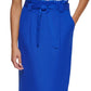 Calvin Klein Saia Lápis Feminina Amarrada com Cinto Azul Tamanho 10 Petite