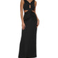 Vestido Calvin Klein Scuba Crepe Recortado Feminino Preto Tamanho 10